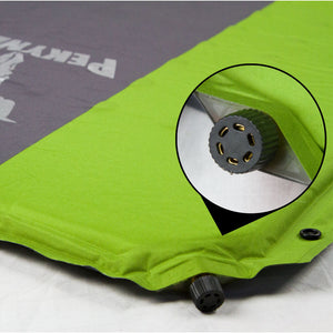 Double Self-Inflating Mattress | Sleeping Mat Air Bed | Joinable Camping Hiking | Green