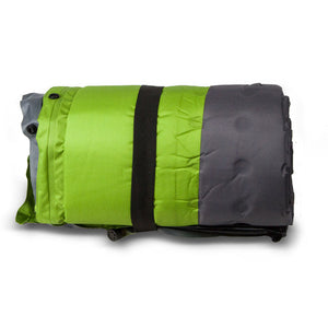 Double Self-Inflating Mattress | Sleeping Mat Air Bed | Joinable Camping Hiking | Green