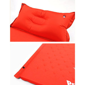 Double Air Bed | Self-Inflating Mattress | Camping Sleeping Mat | Joinable | Red