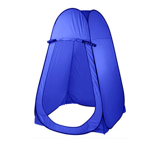 Pop-Up Portable Privacy Shower Room Tent & 20L Camping Water Bag | Blue