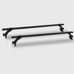 120cm Universal Rain Gutter Car Roof Racks | Black Adjustable Brackets | Large