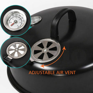 NEW 3-in-1 Portable Charcoal Vertical Smoker | BBQ Roaster Grill | Steel Water Steamer