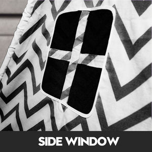 Giant Cotton Canvas Kids Teepee | Wigwam Pretend Play Tent | Indoor Outdoor Party | Black