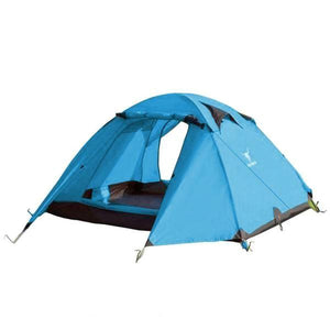 2-Person Portable Camping Tent | Waterproof | Lightweight Hiking Backpacking Shelter | Blue