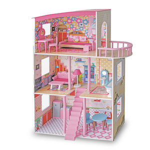 Large Wooden Girls Doll House - 3 Level