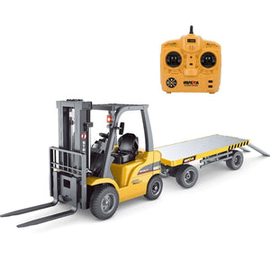 Huina 1/10 RC Forklift | Industrial Construction Toy | Engineering Vehicle Trailer