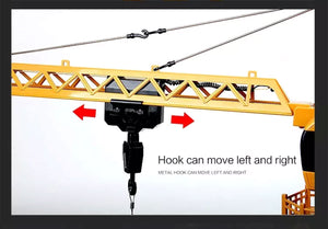 HUINA 1/14 RC Alloy Tower Crane | Engineering Construction Vehicle Toy