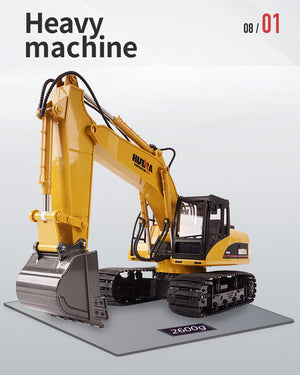 HUINA 1/14 RC Alloy Excavator | 15CH Construction Engineering Toy