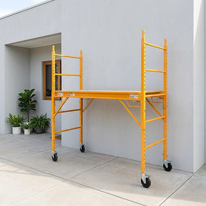 Mobile Safety Scaffold Ladder Tool | Heavy Duty 450KG Load Capacity