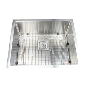 550x455mm Handmade 1.5mm Stainless Steel Undermount / Topmount Kitchen Sink | Square Waste