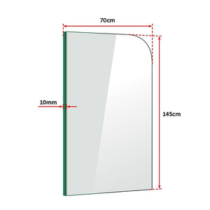 Frameless Bath Panel | 700x1450mm | 10mm Glass Shower Screen | By Della Francesca