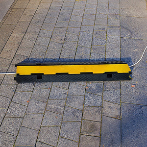 Rubber Electrical Wire Cover | 3-Pack | 2-Cable Heavy Duty Protector | Dual Channel