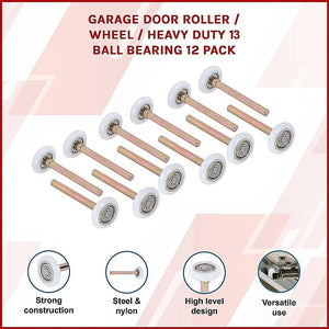 Garage Door Roller / Wheel / Heavy duty 13 Ball Sealed Bearing 12 Pack