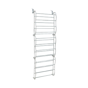 36 Pair Shoe Holder Organiser | Over The Door Hanging Shelf Rack | Storage Hook