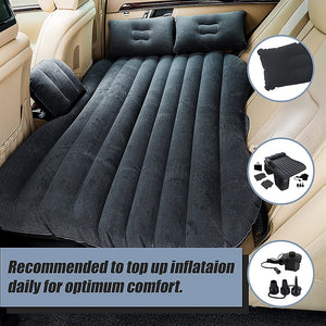Inflatable Car Back Seat Mattress | Portable Travel Camping Air Bed Sleeping Pad