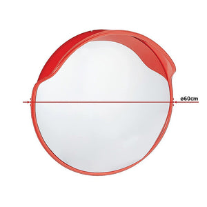 Round Convex Mirror | 60cm | Blind Spot Traffic Driveway Safety | Wide Angle