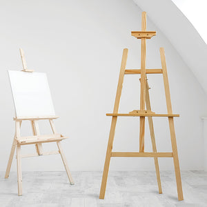 Pine Wood Easel | Artist Art Display | Painting Shop Tripod Stand | Wedding