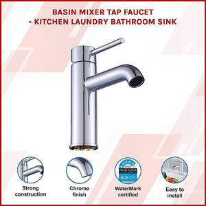 Basin Mixer Tap | Kitchen Laundry Bathroom Sink Faucet | Modern Design