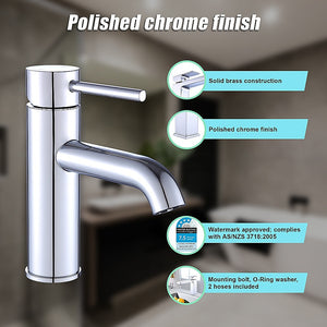 Basin Mixer Tap | Kitchen Laundry Bathroom Sink Faucet | Modern Design