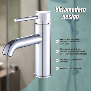 Basin Mixer Tap | Kitchen Laundry Bathroom Sink Faucet | Modern Design