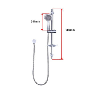 Handheld Shower Rail Set | Soap Dish Included | Modern Bathroom Accessory