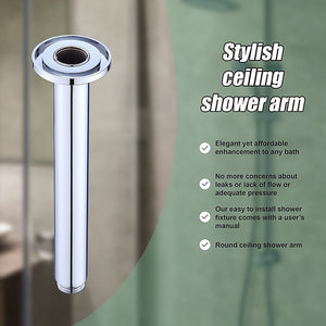 Shower Head Arm | Round Wall Connector | Rainforest Shower Head | Bathroom Accessory