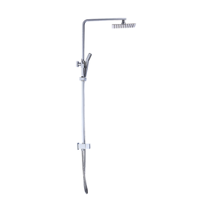 WELS 8" Rain Shower Head Set | Square Dual Heads Faucet | High Pressure Hand Held