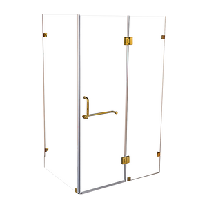 1100 x 900mm Frameless 10mm Glass Shower Screen | Della Francesca Design