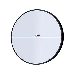 70cm Round Wall Mirror Bathroom Makeup Mirror by Della Francesca