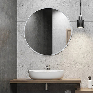 60cm Round Wall Mirror Bathroom Makeup Mirror by Della Francesca