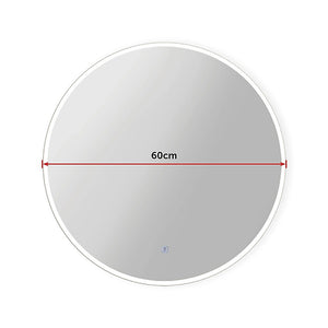 60cm LED Wall Mirror Bathroom Mirrors Light Decor Round