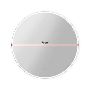 70cm LED Wall Mirror Bathroom Mirrors Light Decor Round