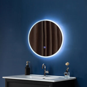 90cm LED Wall Mirror Bathroom Mirrors Light Decor Round