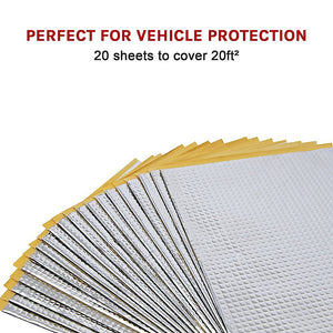 Sound Deadening Mat | 20 Sheets | 20sq.ft Car Vibration Proofing Insulation
