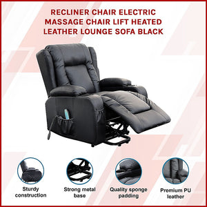 Electric Recliner Massage Chair With Inbuilt Heater