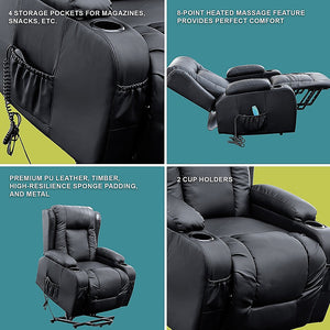 Electric Recliner Massage Chair With Inbuilt Heater