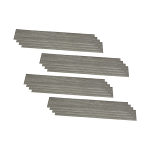 Vinyl Floor Tiles | Self Adhesive Flooring | Ash Wood Grain | 16 Pack | 2.3SQM