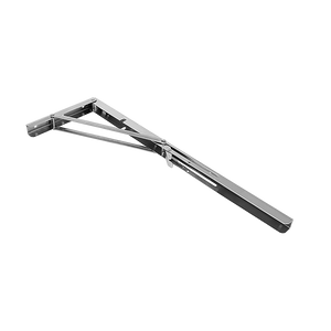 2x 20" Stainless Steel Folding Table Bracket Shelf | 50kg Load | Heavy Duty