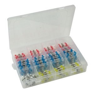 Waterproof Solder Seal Sleeve | 250-Piece | Heat Shrink Butt Wire Connectors Terminals
