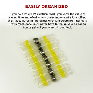 Waterproof Solder Seal Sleeve | 250-Piece | Heat Shrink Butt Wire Connectors Terminals