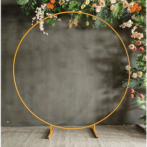 Wedding Hoop Stand | 2m Round Arch Frame | Flower Backdrop Display | Metal
