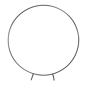 Wedding Hoop Stand | 2m Round Arch Frame | Flower Backdrop Display | White Finish