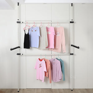Heavy Duty Adjustable Clothes Rail | Storage Garment Shelf | Hanging Display Stand Rack