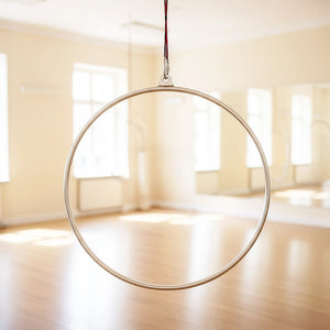 Aerial Yoga Hoop 90CM Lyra Hoop Circus Single Point Aerial Ring Set