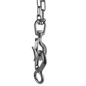 Stainless Steel Swivel Clevis Chain Hook | 304 Grade | 650KG Capacity | Safety Lock