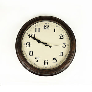 Classic Wall Clock | Silent Non-Ticking | Quartz Battery Operated | Luxury Wood