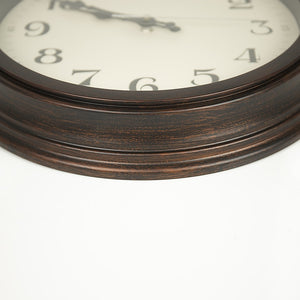 Classic Wall Clock | Silent Non-Ticking | Quartz Battery Operated | Luxury Wood