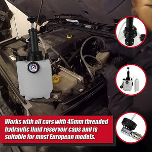 Brake & Clutch Bleeding System | 3L Pressure Fluid Bleeder | Professional Automotive Tool