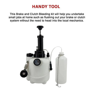 Brake & Clutch Bleeding System | 3L Pressure Fluid Bleeder | Professional Automotive Tool