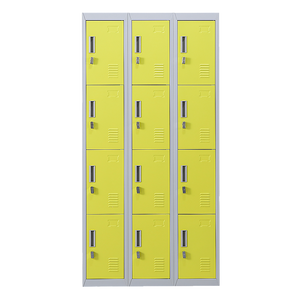 12-Door Locker for Office | Gym | Shed | School | Home Storage | Padlock-operated